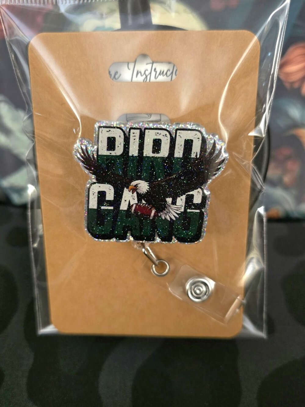 Philadelphia Eagles Novelty Acrylic Badge Reel ID Holder